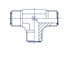 ФИТИНГ ORFS TEE 38 CAST