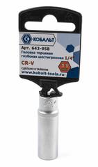 Головка торцевая глубокая КОБАЛЬТ 1/4