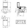 Ideal Standard T472301 Бачок для унитаза, нижняя подводка, 4,5/3 л i.life A Ideal Standard (Германия) (310992)