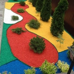 Щепа декоративная цветная, зеленая, 60 литров