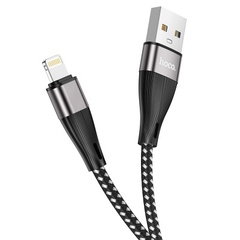 USB HOCO X57 Blessing, Lightning, 2.4А, 1 м, черный
