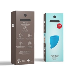 Набор менструальных чаш Fun Cup Explore Kit с оборотом коробки