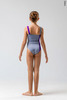 Strap leotard for kids | grey_violet