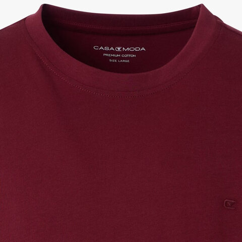 Футболка Casamoda 004200-410 цвет Винный, короткий рукав.