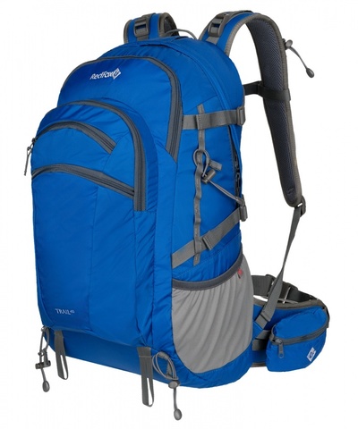 Картинка рюкзак туристический Redfox Trail 40 темно-синий - 1