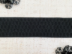 Лента тканая эластичная/помочная лайт, ш. 4 см, пр-во Беларусь, чёрный