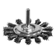 MIRAX 75 / 6 мм, жгутированная стальная проволока 0.5 мм, щетка дисковая для дрели (35146-075)