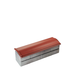 Парапет полимеркомпозитный Monblan 130мм (0,5 кирпич) красный