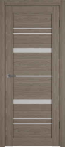 Межкомнатная дверь экошпон VFD (ВФД) Atum Pro 27 Brun Oak стекло White Cloud