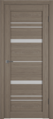 Межкомнатная дверь экошпон VFD (ВФД) Atum Pro 27 Brun Oak стекло White Cloud