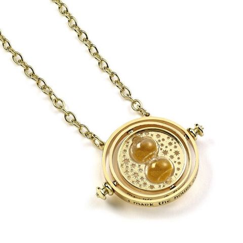 Harry Potter  Spinning Time Turner Necklace Gryffindor