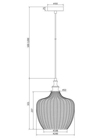 Подвесной светильник Maytoni Festa P032PL-01BS