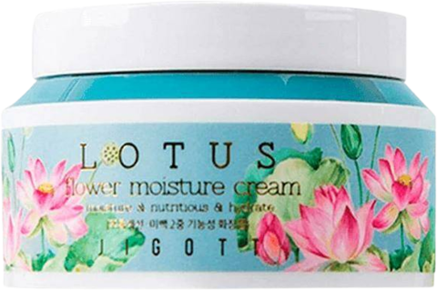 Jigott Cream Крем для лица увлажняющий с экстрактом лотоса Jigott Lotus Flower Moisture Cream