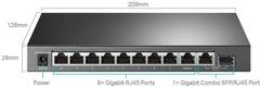 TP-Link TL-SG1210MPE - Easy Smart 10-портовый гигабитный коммутатор с 8 портами PoE+