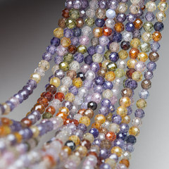 Фианиты, оттенок "Mix", 3мм шар, микроогранка