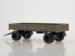 Trailer GKB-8350 flatbed khaki 1:43 AutoHistory