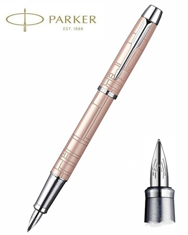Ручка перьевая Parker IM Premium F222 Metal Pink, F (S0949760)