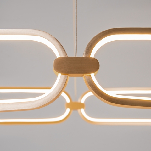 Подвесная светодиодная люстра Maytoni Chain MOD017PL-L50MG