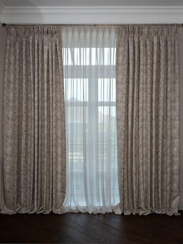 Портьера 300х260 Garda Decor Serpente золотая