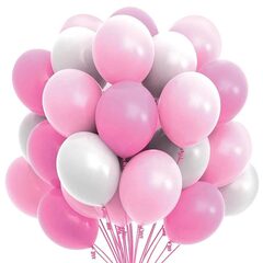 Фонтан воздушных розово-белых шаров - 25 шт