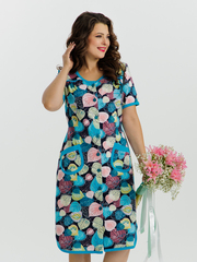 4728 Халат на пуговицах