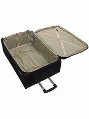 Чемодан Redmond тканевый ультралегкий Черный (ХL) открытый