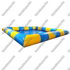Прямоугольный надувной бассейн "Пляжный" 6*6*0.65 м