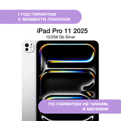 iPad Pro 11 (M5, 2025) 256 ГБ Серебристый