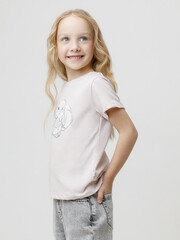 фуфайка  для девочки  КР 302865/бежевый 0403 к659