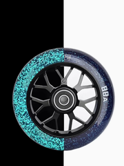 Колесо HIPExtreme Neon Flakes 110*24 мм, чёрный/синий