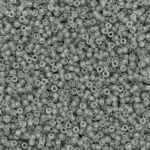 Японский бисер TOHO Round 15/0 (№9F), прозрачный матовый