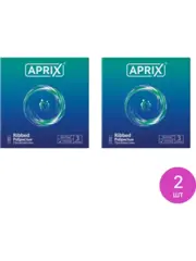 Презервативы APRIX Ribbed ребристые ( 2 упаковки по 3 шт.)