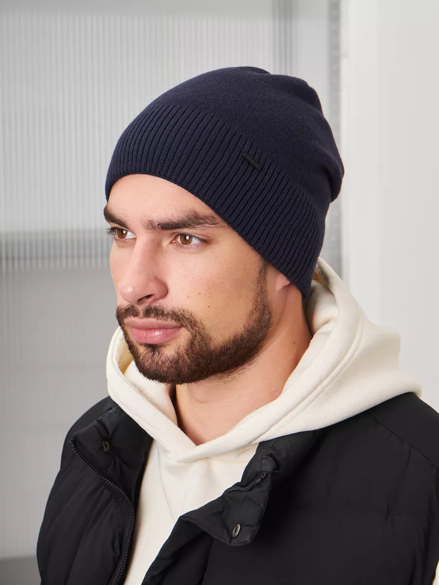 Шапка бини зимняя весенняя с флисом