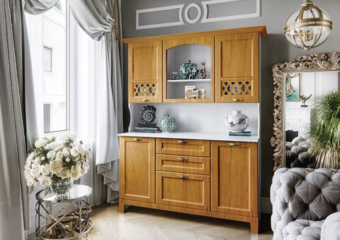 Буфет Милано (Орех, Белый)