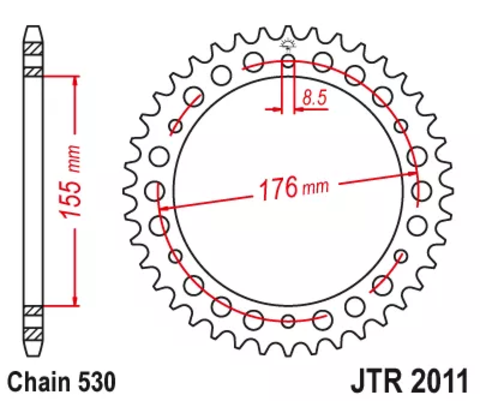 Звезда ведомая JTR2011 42ZBK