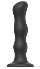 Черная насадка Strap-On-Me Dildo Geisha Balls size M - 