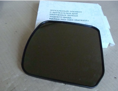 Зеркальный элемент в сборе левый УАЗ 3163  СТО(с подогревом) с 2015