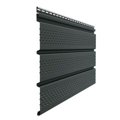 Софит FineBer Extra Acrylic полностью перфорированный Графит 3000х300 мм