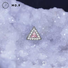 Shine Triangle Pink & Crystal-