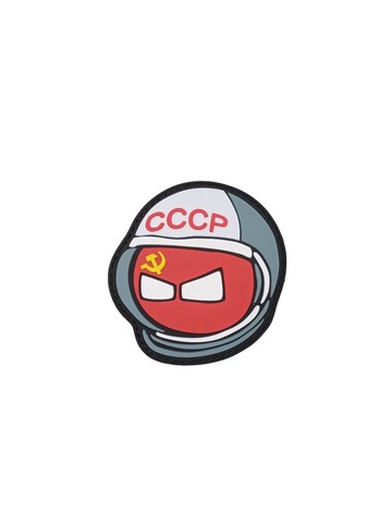 Патч ПВХ Колобок космонавт СССР