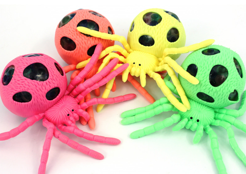 Антистресс Давилка Паук Цветной, в уп 12шт. цена за шт.