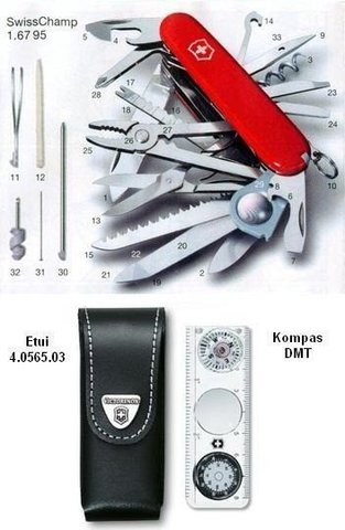 Нож складной Victorinox SwissChamp Plus, 91 mm, Red (1.8740)