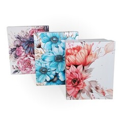 Коробка одиночная, Прямоугольник, ПЕРВОЦВЕТ, 21*17*11 см, 1 шт.