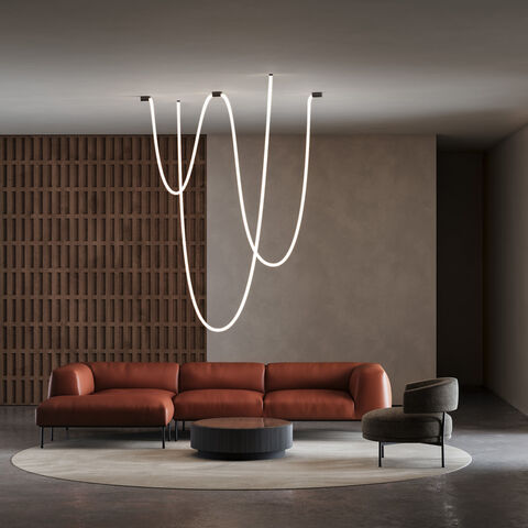 Накладные крепления для круглого гибкого неона Elektrostandard Full light FL 28101 черный