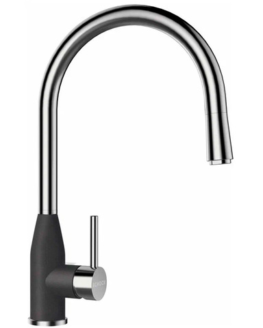 Schock Kavus-D, Cristalite, выдвижной излив сталь/баварский камень