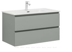 Aquanet 344768 Тумба с раковиной Вега 2.0 90 2 ящ. цв.мисти грин (раковина Flat) (344768) фото