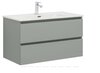 Aquanet 344768 Тумба с раковиной Вега 2.0 90 2 ящ. цв.мисти грин (раковина Flat) (344768)