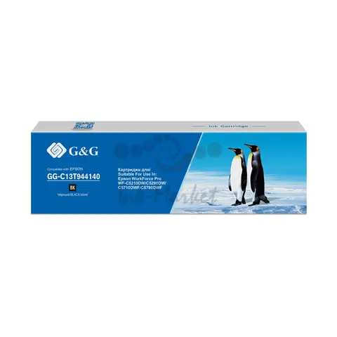 Картридж струйный G&G GG-C13T944140 черный (66мл) для Epson WorkForce Pro WF-C5290DW/WF-C5790DWF