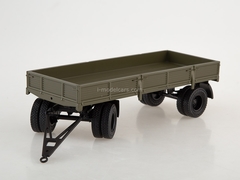 Trailer GKB-8350 flatbed khaki 1:43 AutoHistory