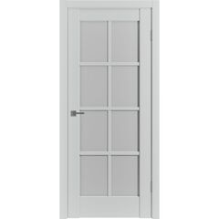 Купить Межкомнатная дверь экошпон VFD Emalex ER 1 Steel остеклённая